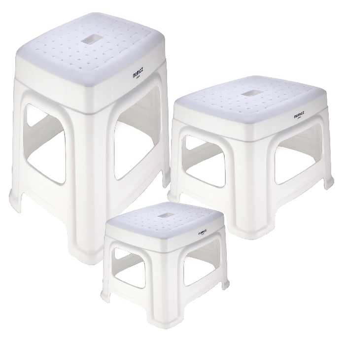  چهارپایه ممتاز پلاستیک مدل 400 مجموعه 3 عددی