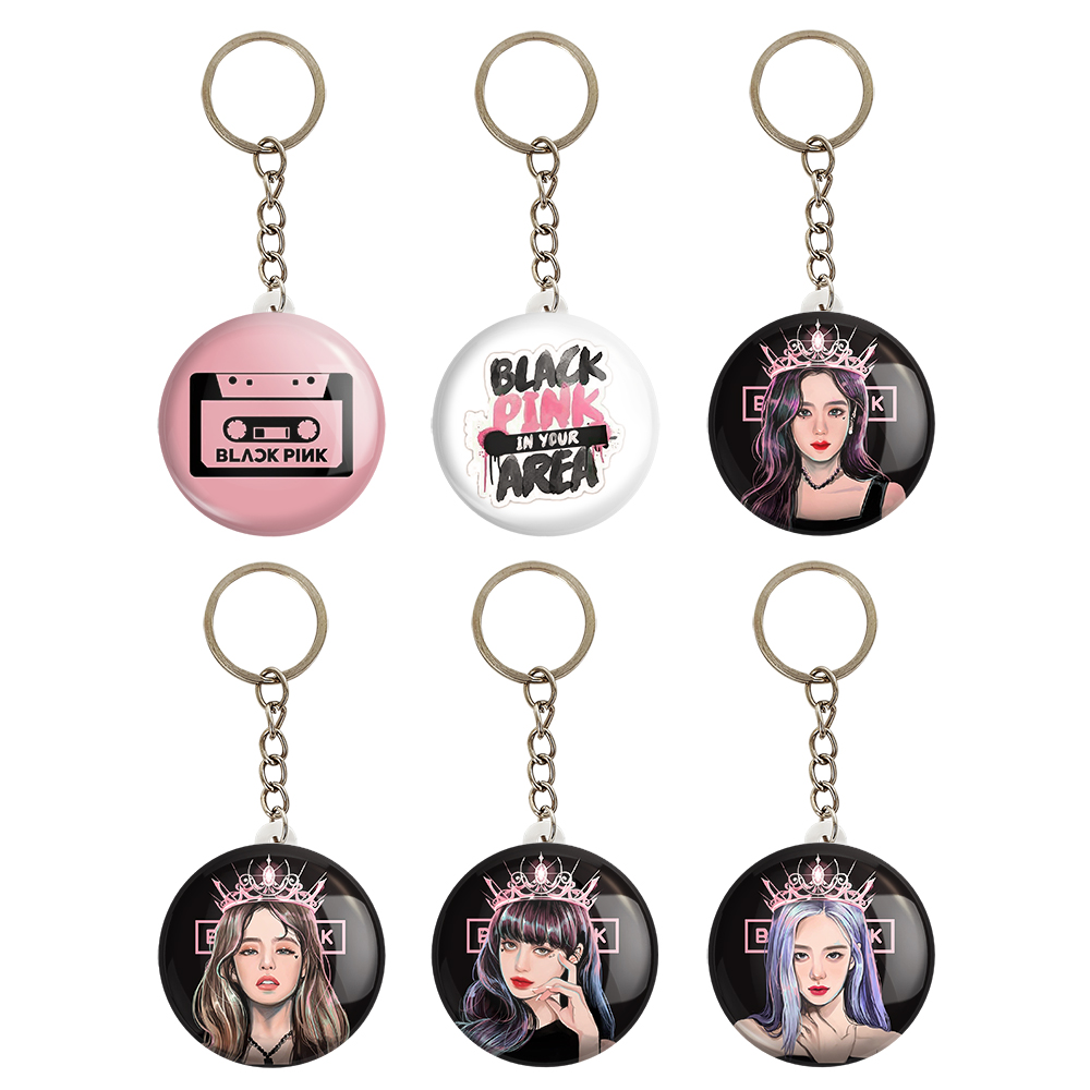جاکلیدی خندالو طرح گروه موسیقی بلک پینک کد 182B مجموعه 6 عددی