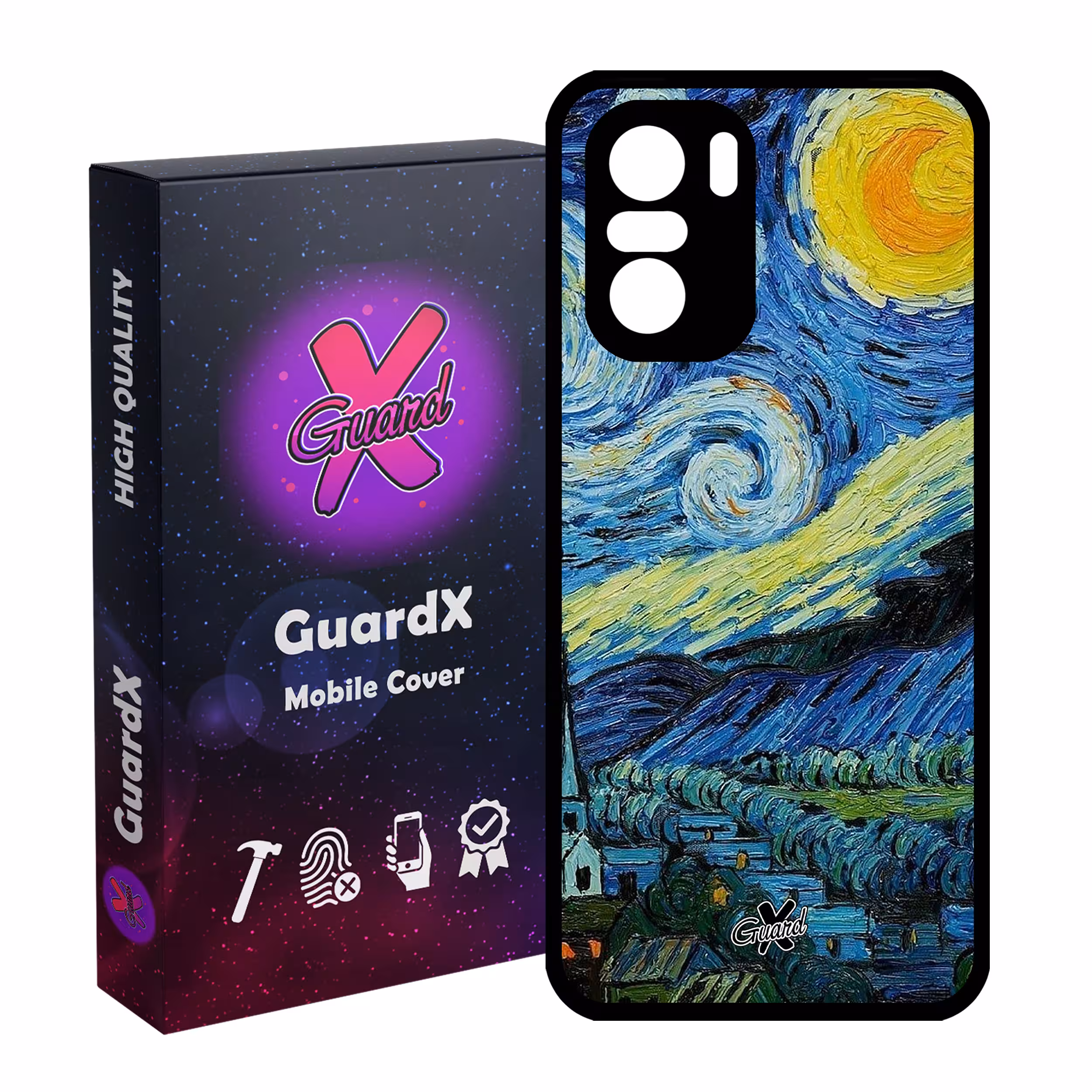کاور گارد ایکس طرح Art مدل Glass10266 مناسب برای گوشی موبایل شیائومی Poco F3/MI 11X/MI 11X Pro/Redmi K40/K40 Pro