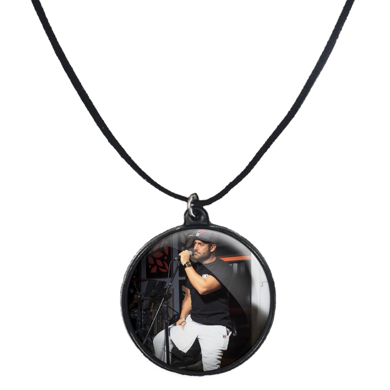 گردنبند پرمانه طرح محمد رضا گلزار کد pmb.24633 مدل دو طرفه