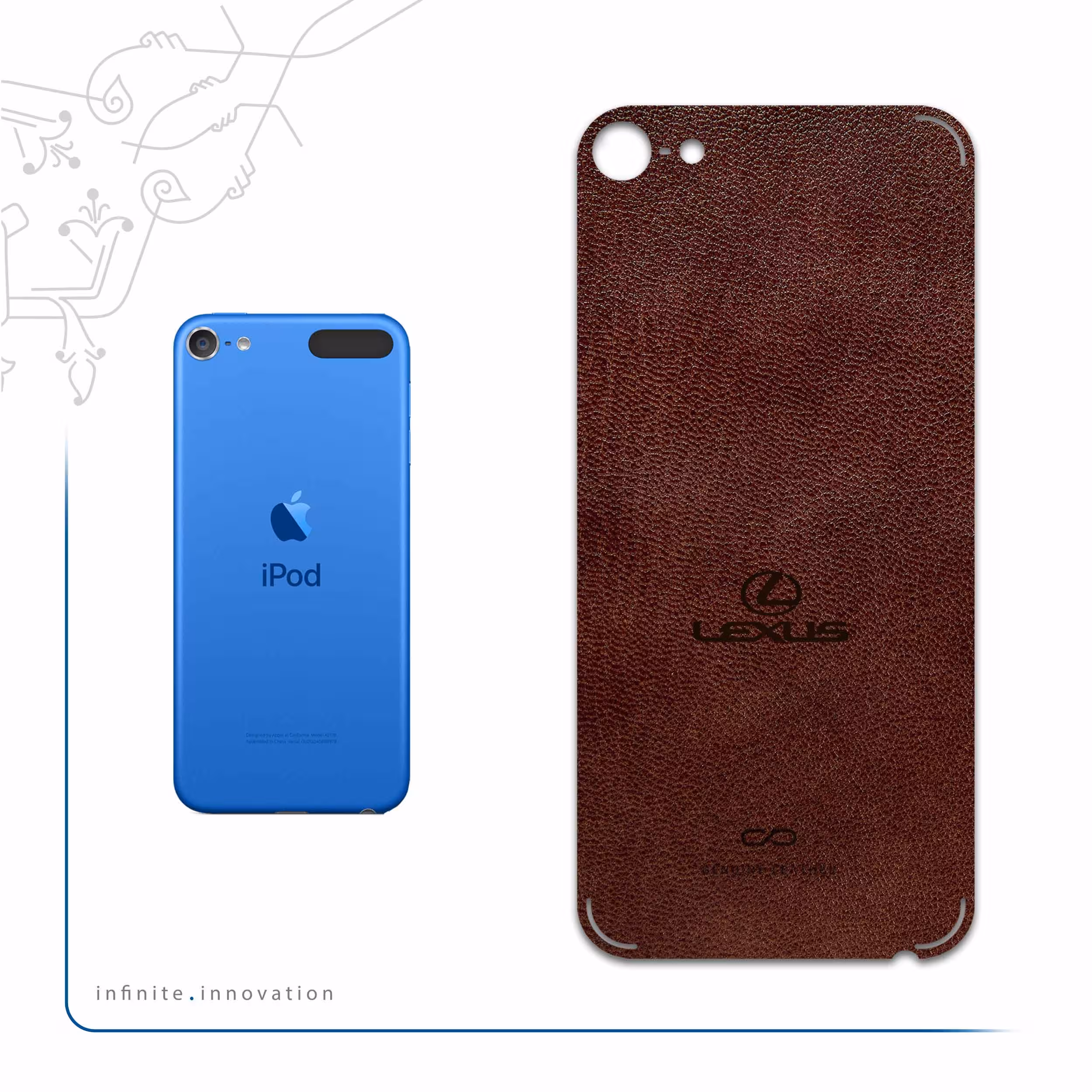 برچسب پوششی ماهوت مدل NL-LXS مناسب برای گوشی موبایل اپل iPod touch 6th generation