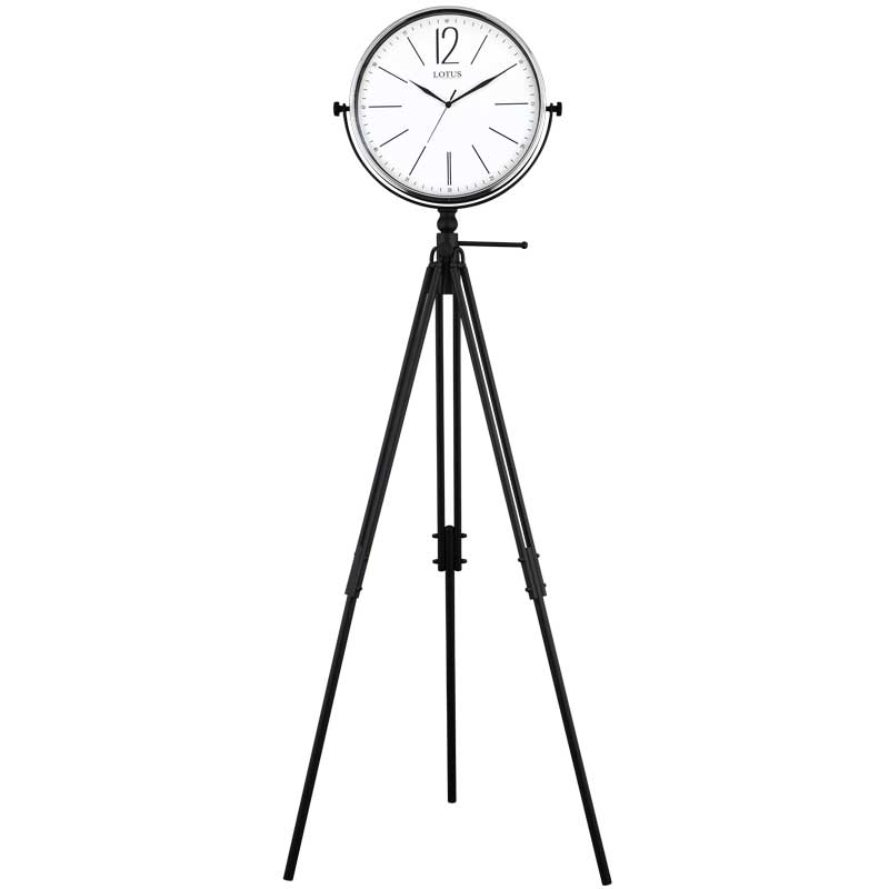 ساعت سه پايه مدرن فلزی لوتوس کد محصول: M-9126-RICARDO-BLACK