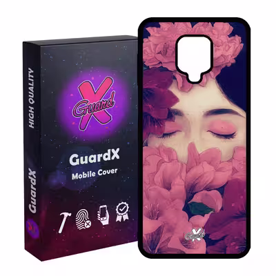 کاور گارد ایکس طرح Girl مدل Glass10027 مناسب برای گوشی موبایل شیائومی Redmi Note 9S / Note 9 Pro / Note 9 Pro Max