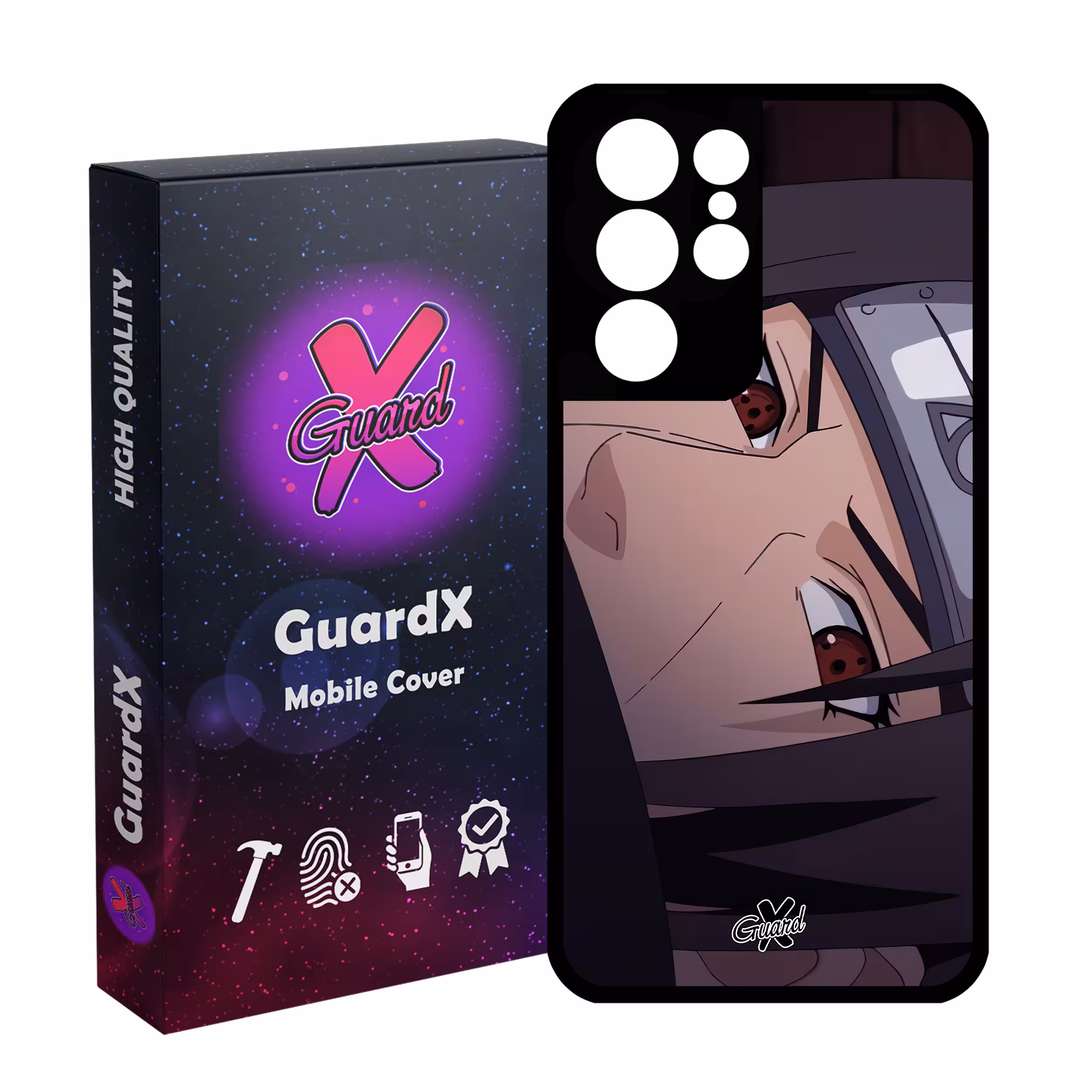 کاور گارد ایکس طرح Itachi Anime مدل Glass10475 مناسب برای گوشی موبایل سامسونگ Galaxy S21 Ultra