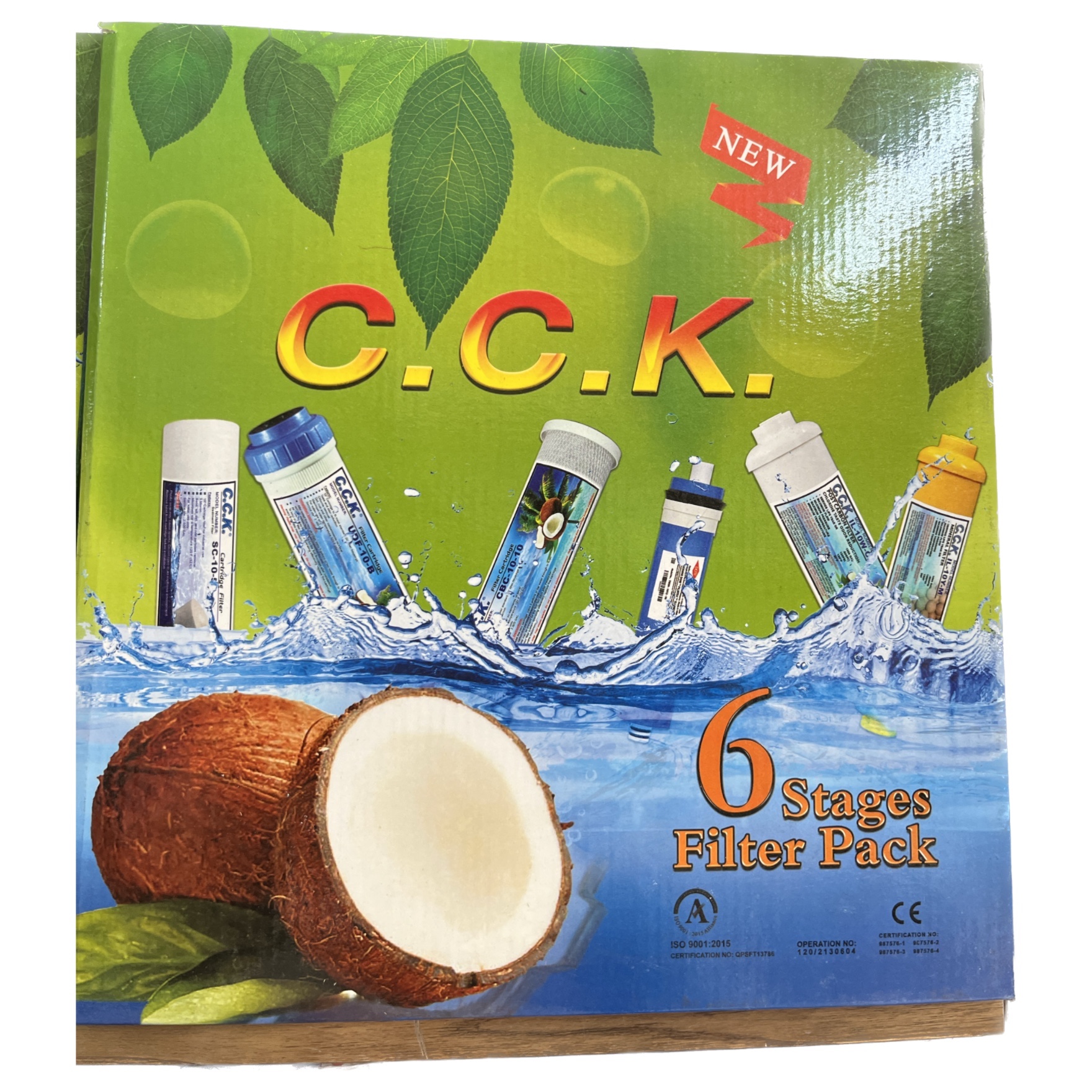 پک فیلتر 6مرحله ای دستگاه تصفیه آب خانگی برندcck