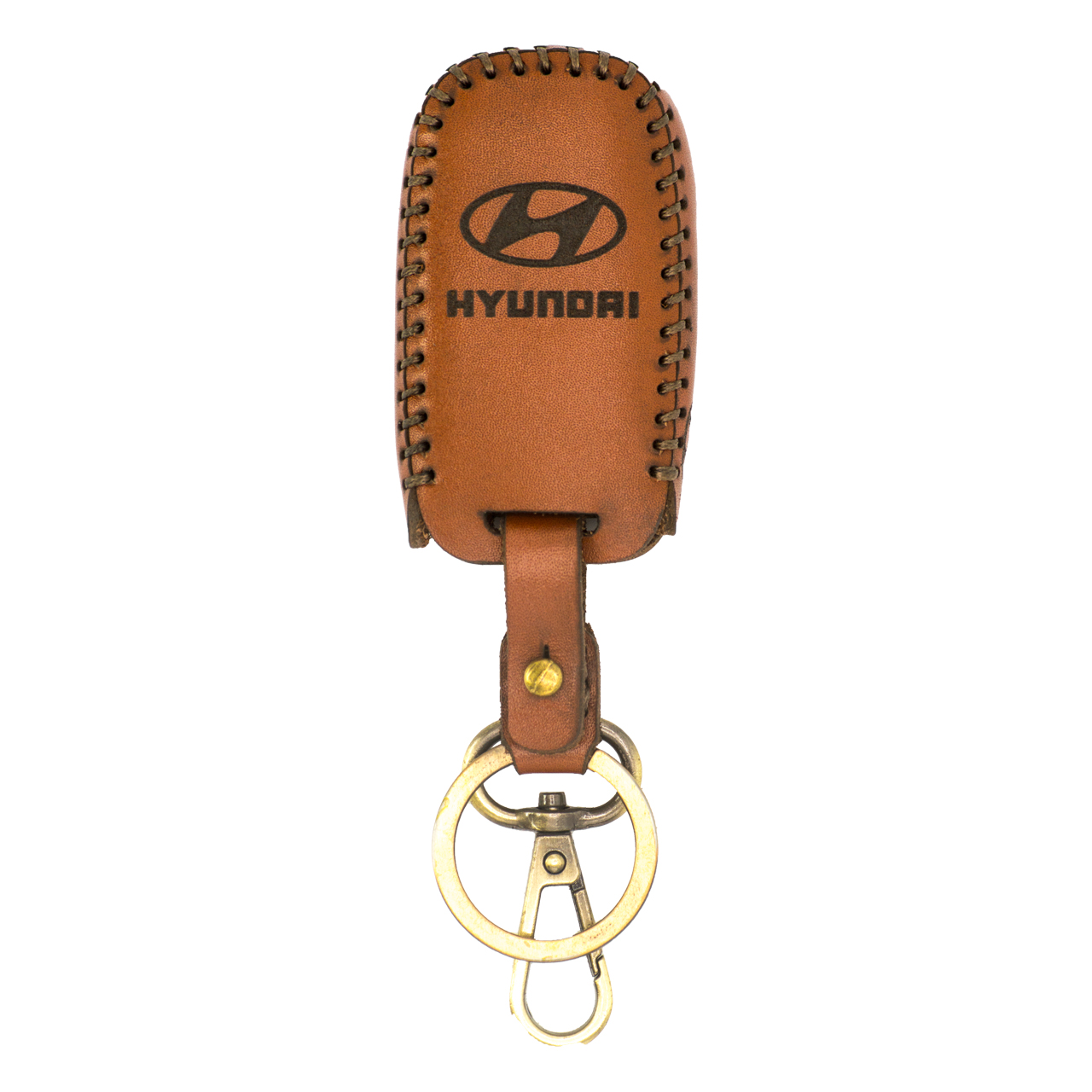 جاسوئیچی خودرو چرم طبیعی کد ct-413 مناسب برای هیوندا 3 کلید (عرضه کالا)