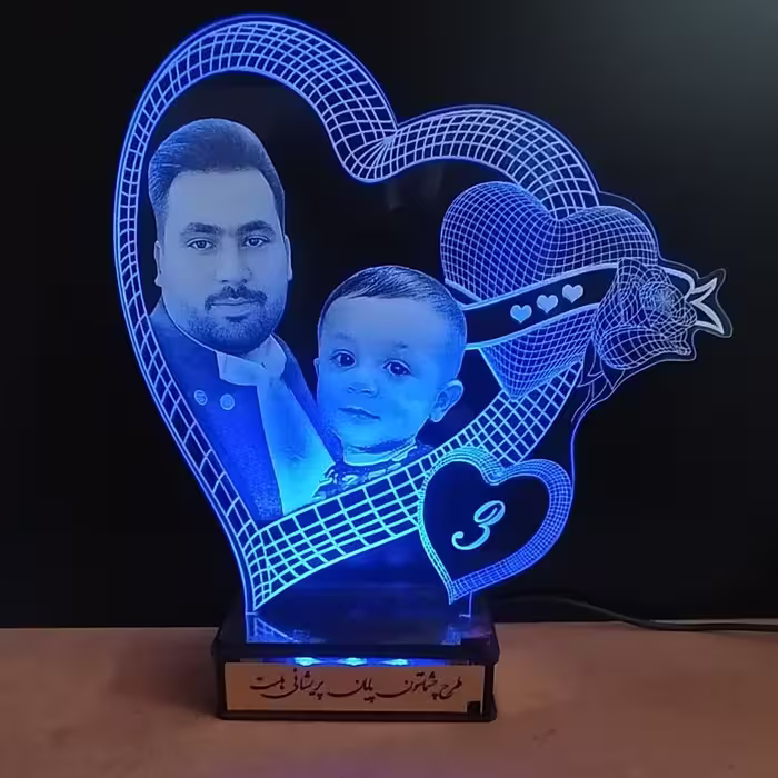 بالبینگ چهره (شب خواب )30 سانت پایه استایل طلایی 16 نورریموت دار