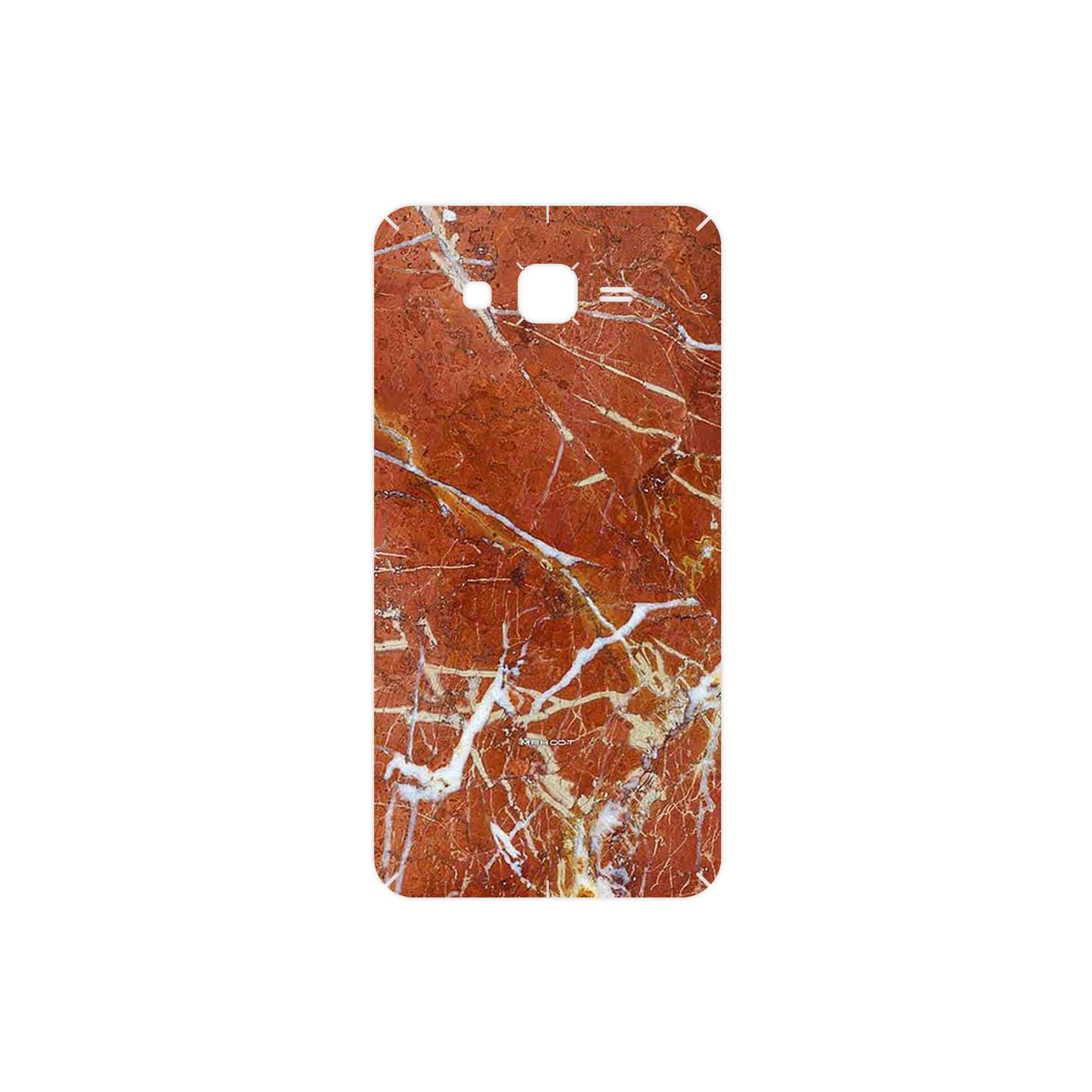 برچسب پوششی ماهوت مدل Red Marble مناسب برای گوشی موبایل سامسونگ Galaxy J7 2015