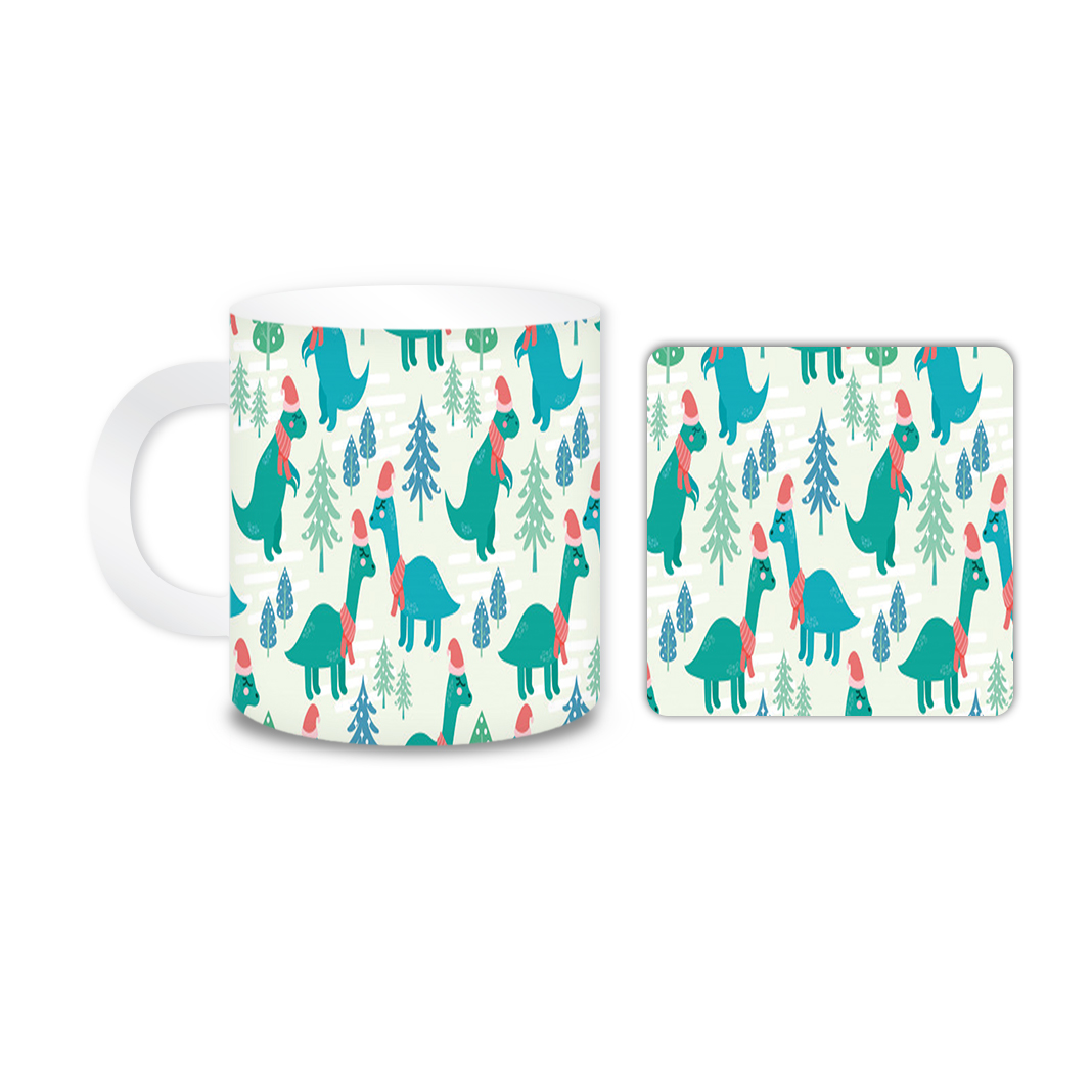 ماگ مدل دایناسور کد 1584 به همراه زیر لیوانی