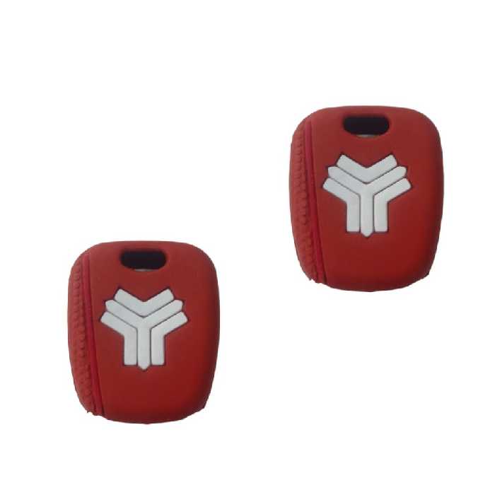 کاور سوییچ خودرو مدل سیلیکونی آجدار کد TibPr2 مناسب برای تیبا بسته 2‌ عددی