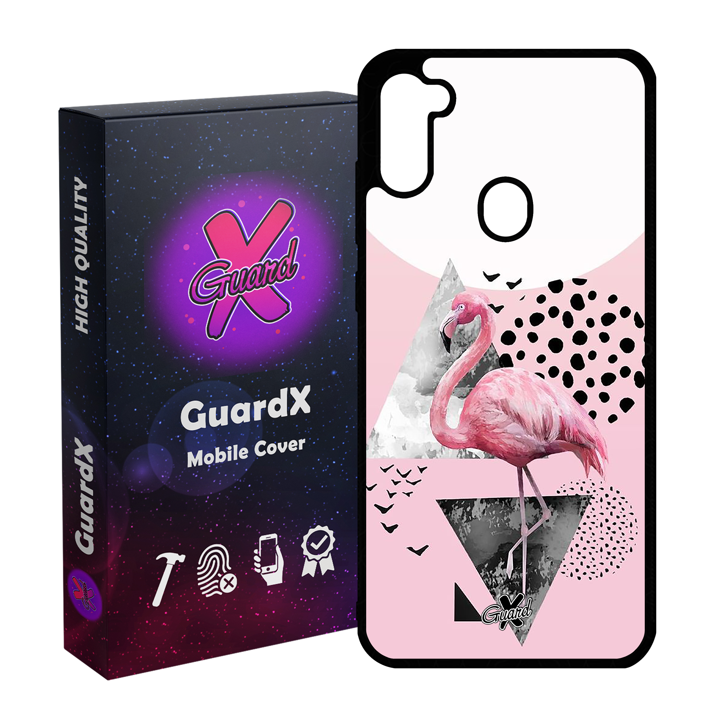 کاور گارد ایکس طرح Flamingo مدل Glass10066 مناسب برای گوشی موبایل سامسونگ Galaxy A11 / M11