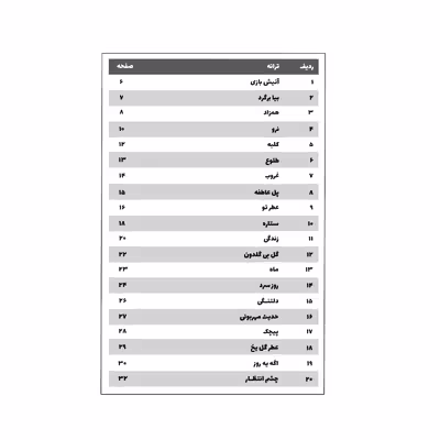 کتاب نوستالژی مجموعه ای از ماندگارترین آثار موسیقی پاپ ایران ترانه وآکورد اثر سهیل بیانی جلد 1