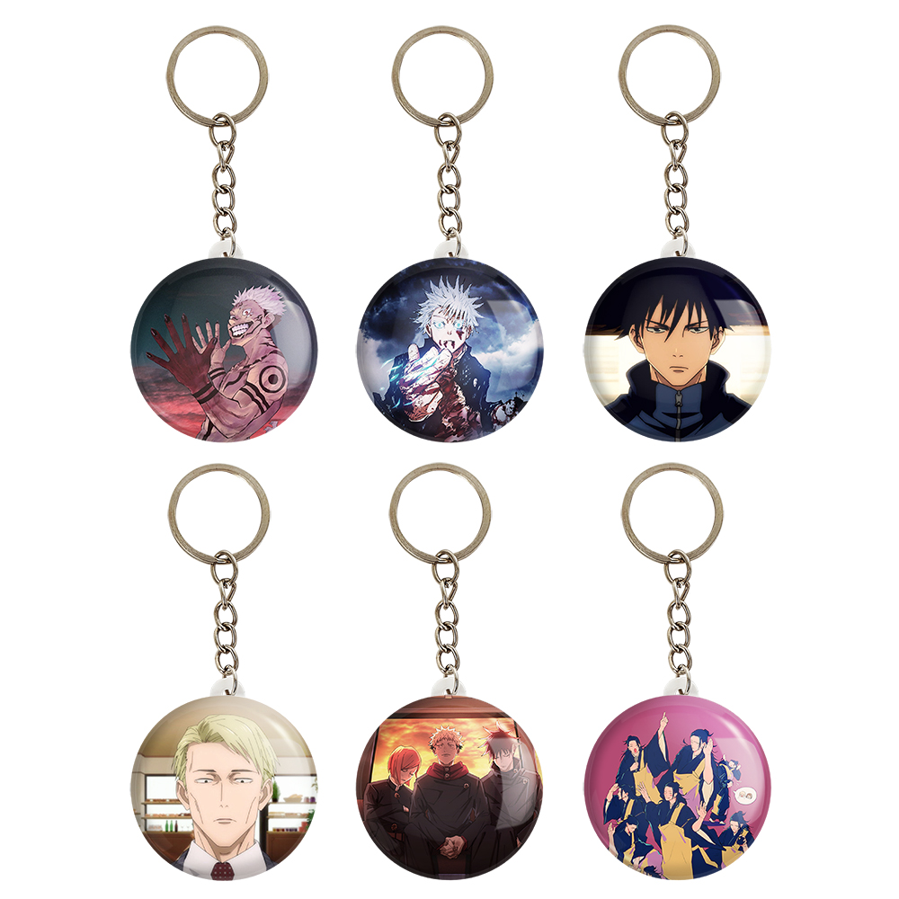 جاکلیدی خندالو مدل انیمه جوجوتسو کایزن کد 424A مجموعه 6 عددی