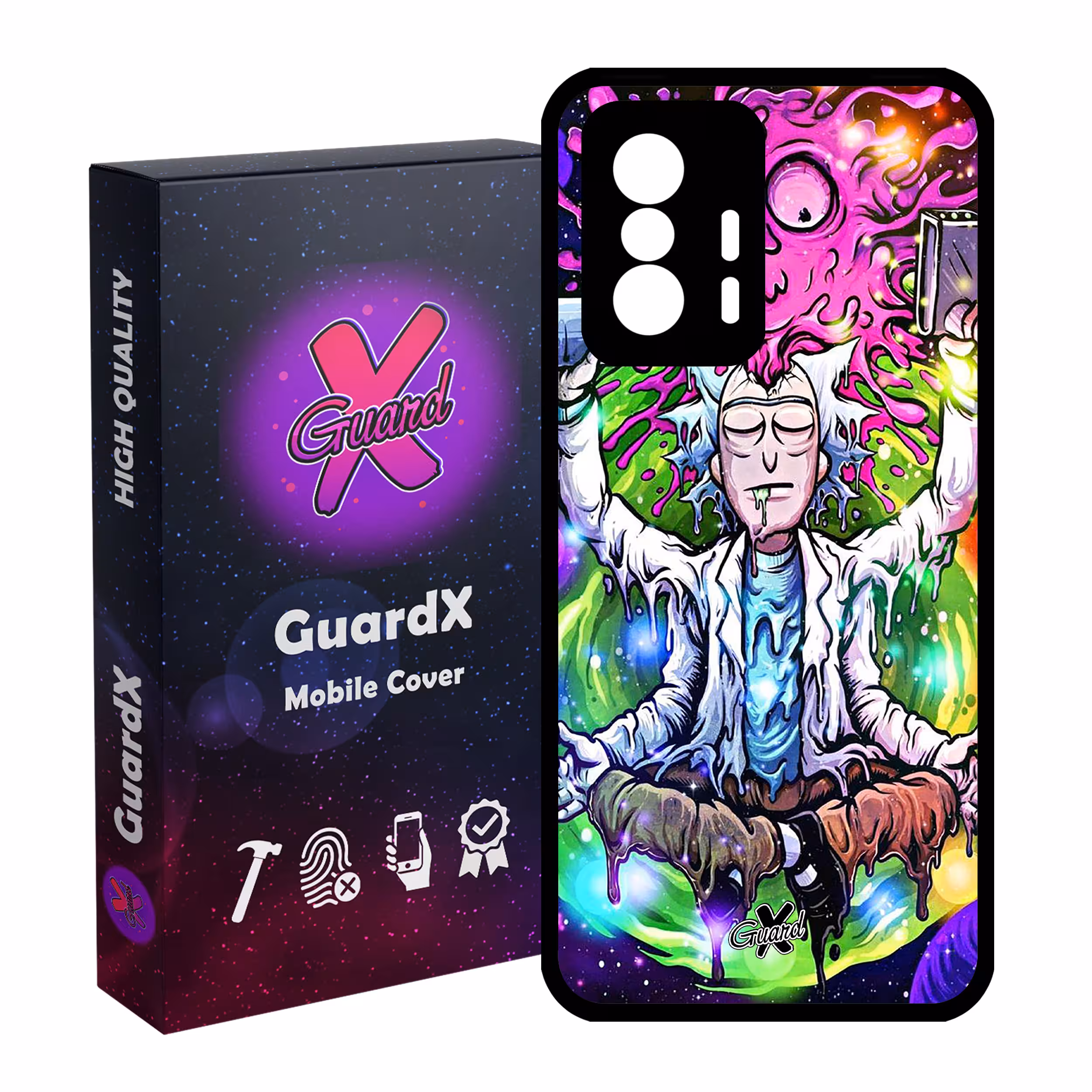 کاور گارد ایکس طرح Rick and Morty مدل Glass10175 مناسب برای گوشی موبایل شیائومی 11T Pro / 11T
