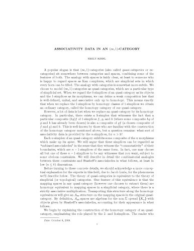 خرید و دانلود نسخه کامل کتاب Associativity Data in an (infinity,1)-Category