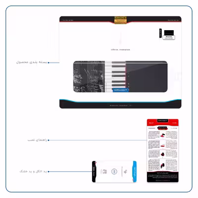 برچسب پوششی ماهوت مدل Piano-Instrument مناسب برای تبلت مایکروسافت Surface Pro 3 2014