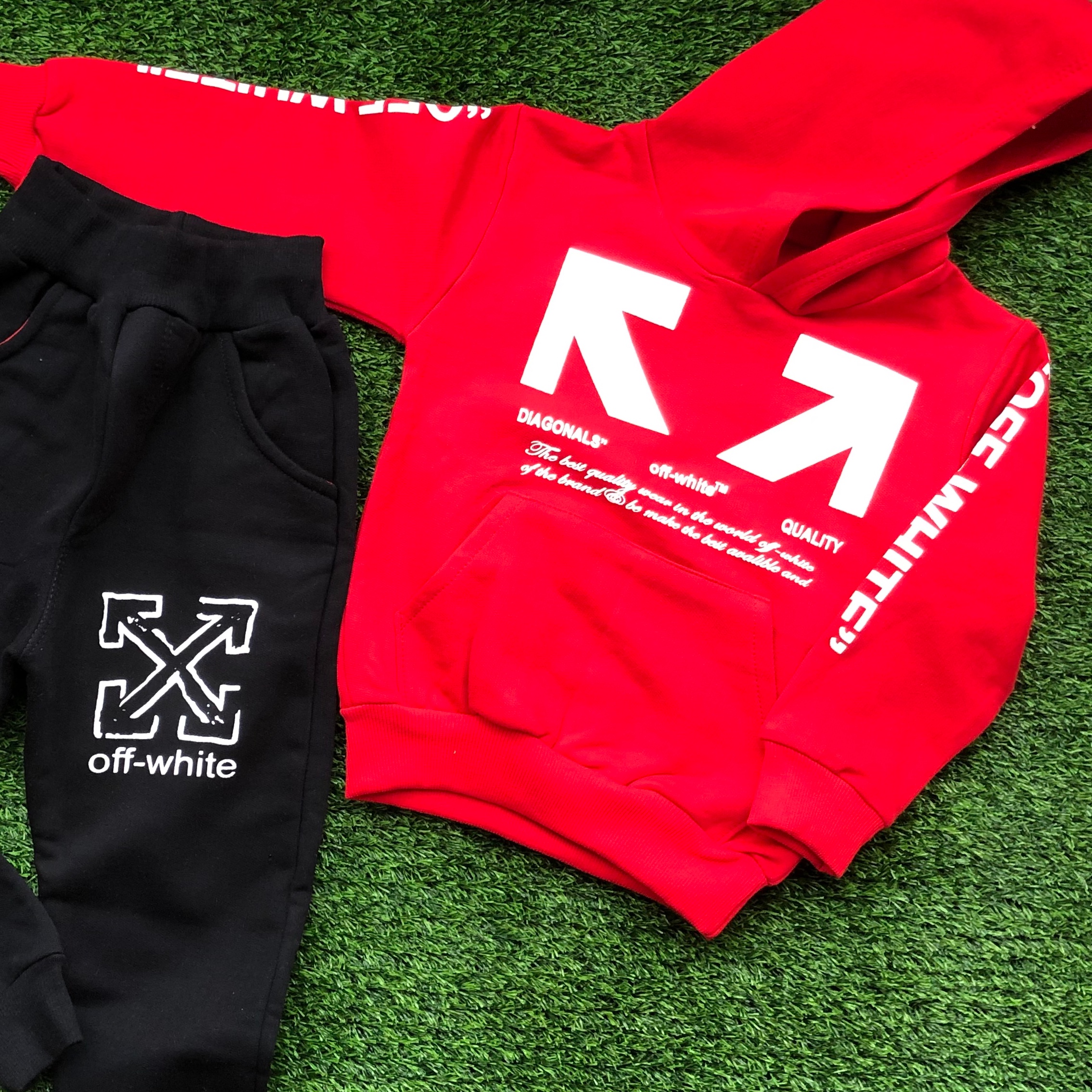 هودی شلوار پسرانه جنس دورس پنبه تو کرکی سایزبندی40 45 50