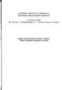 خرید و دانلود نسخه کامل کتاب TABLES OF INTEGRAL TRANSFORMS. Volume II (2 Two) . Based, in Part, on Notes Left by Harry Bateman Late Professor of Mathematics, Theoretical Physics, and Aeronautics at the California Institute of Technology.