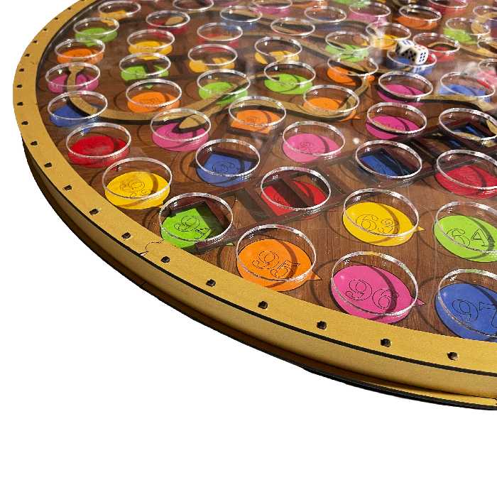 بازی فکری منچ و مار پله مدل 6_55