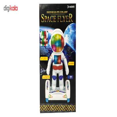 ربات موزیکال اسكوتر سوار مدل آدم فضایی کد 100