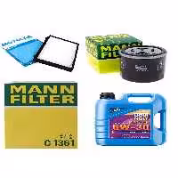 ست فیلتر خودرو TOYOTA COROLLA 1.2 MAINTENANCE SET LIQUI MOLY MOTOR OIL 2019 2022 4 LU MANN