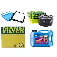 ست فیلتر خودرو TOYOTA COROLLA 1.2 MAINTENANCE SET LIQUI MOLY MOTOR OIL 2019 2022 4 LU MANN