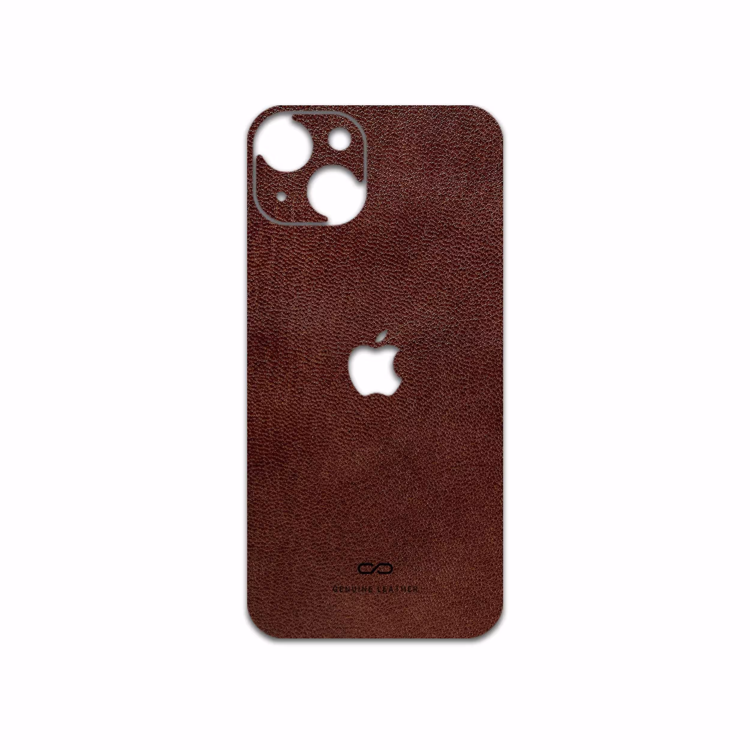 برچسب پوششی ماهوت مدل Natural-Leather مناسب برای گوشی موبایل اپل iPhone 13