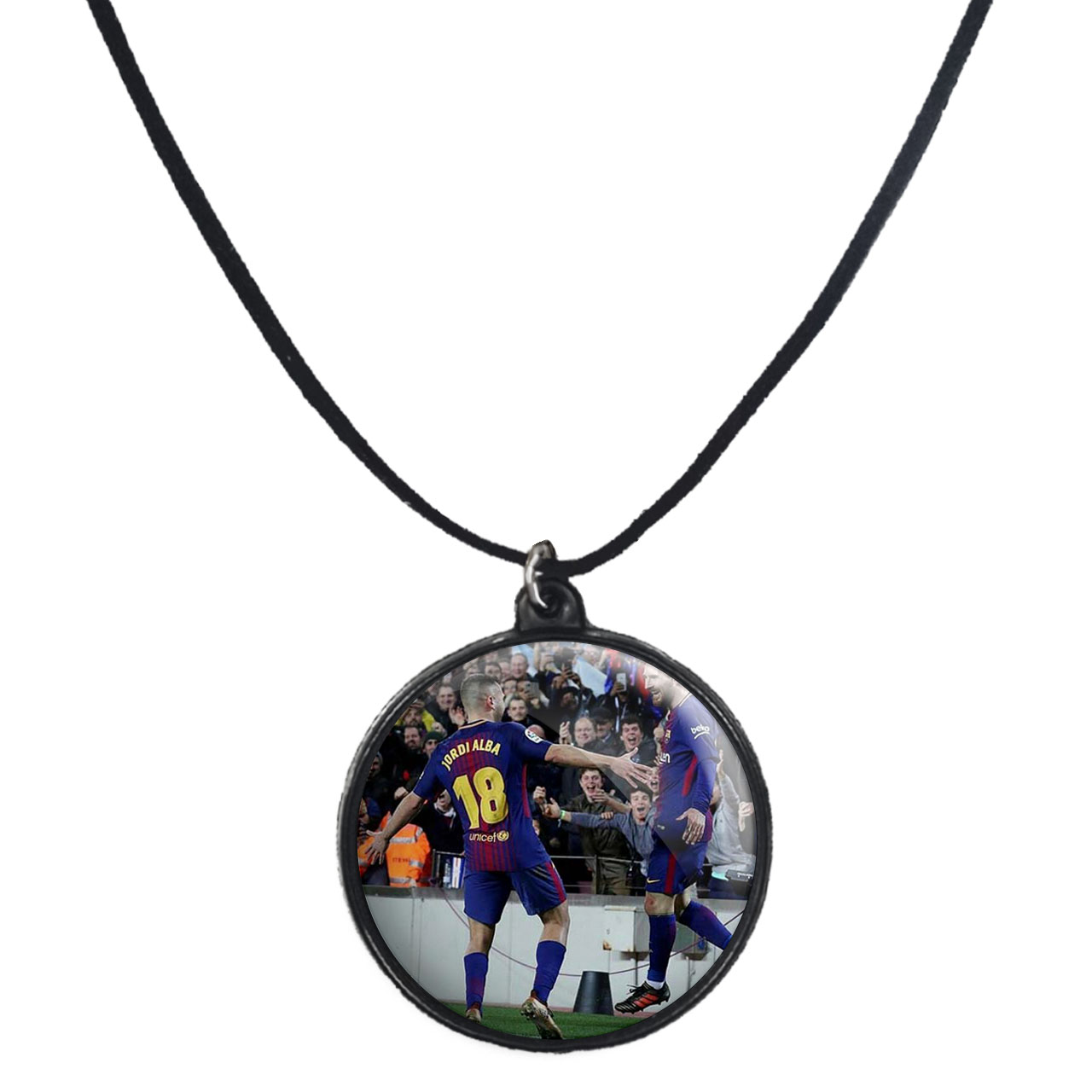 گردنبند پرمانه طرح مسی کد pmb.8734 مدل دو طرفه