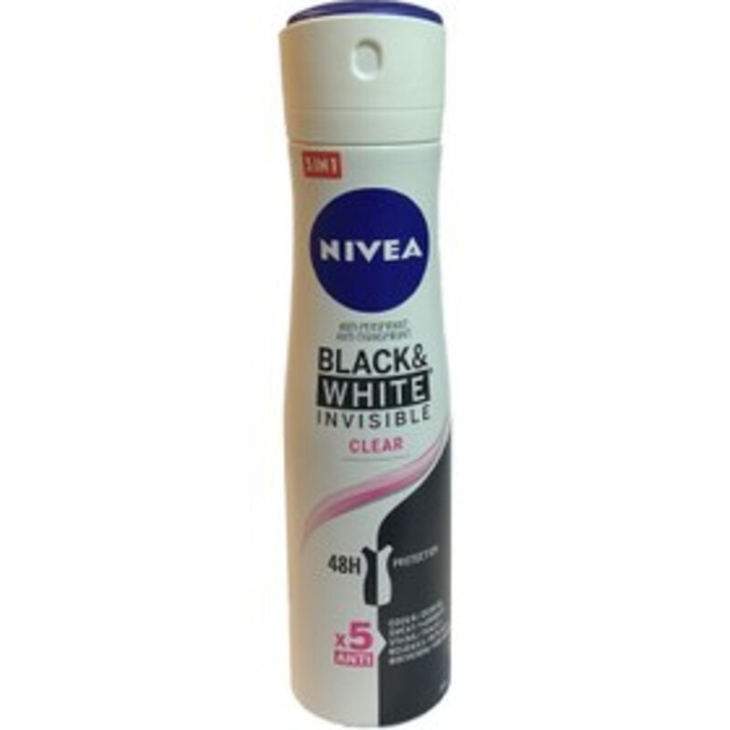 اسپری بدن زنانه نیوا مدل black and amp white x5 anti حجم 150 میلی لیتر