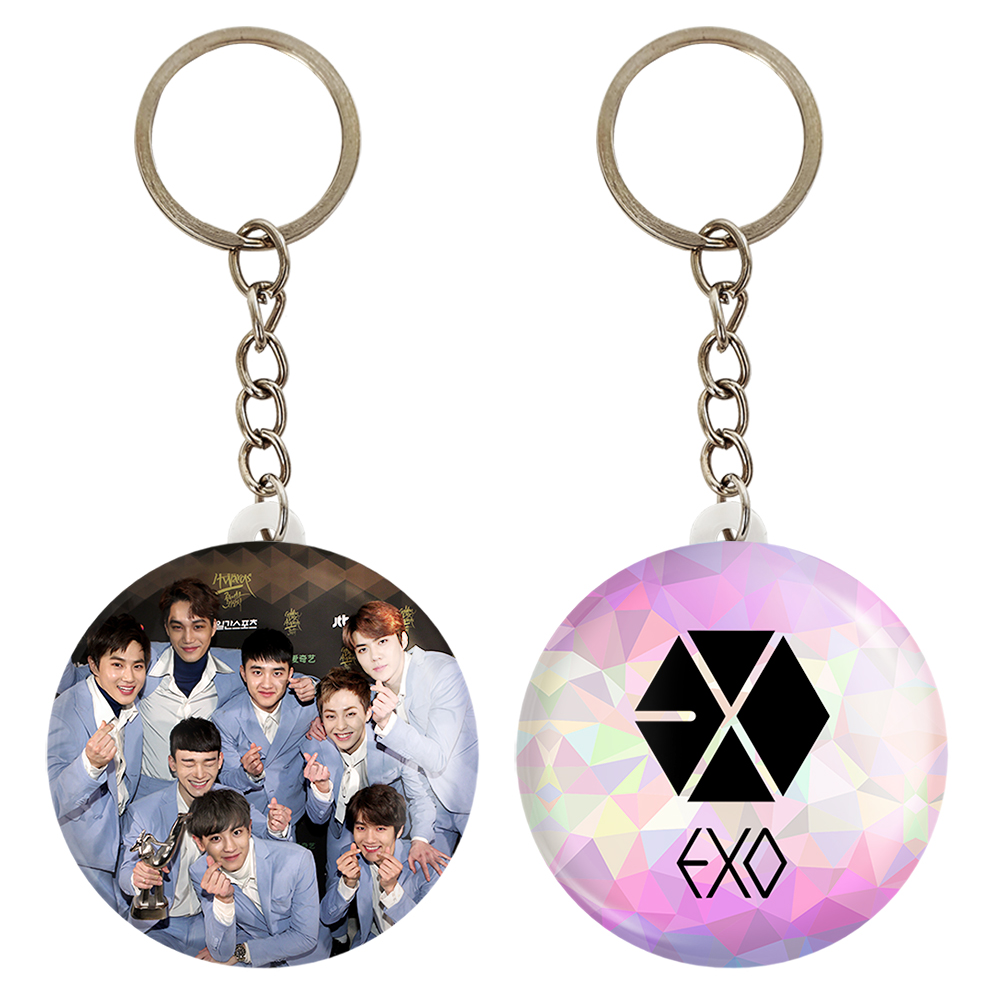 جاکلیدی خندالو مدل گروه اکسو EXO کد 1366713663 مجموعه 2 عددی