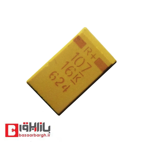 خازن تانتالیوم 100 میکرو فاراد 16 ولت SMD سایز D