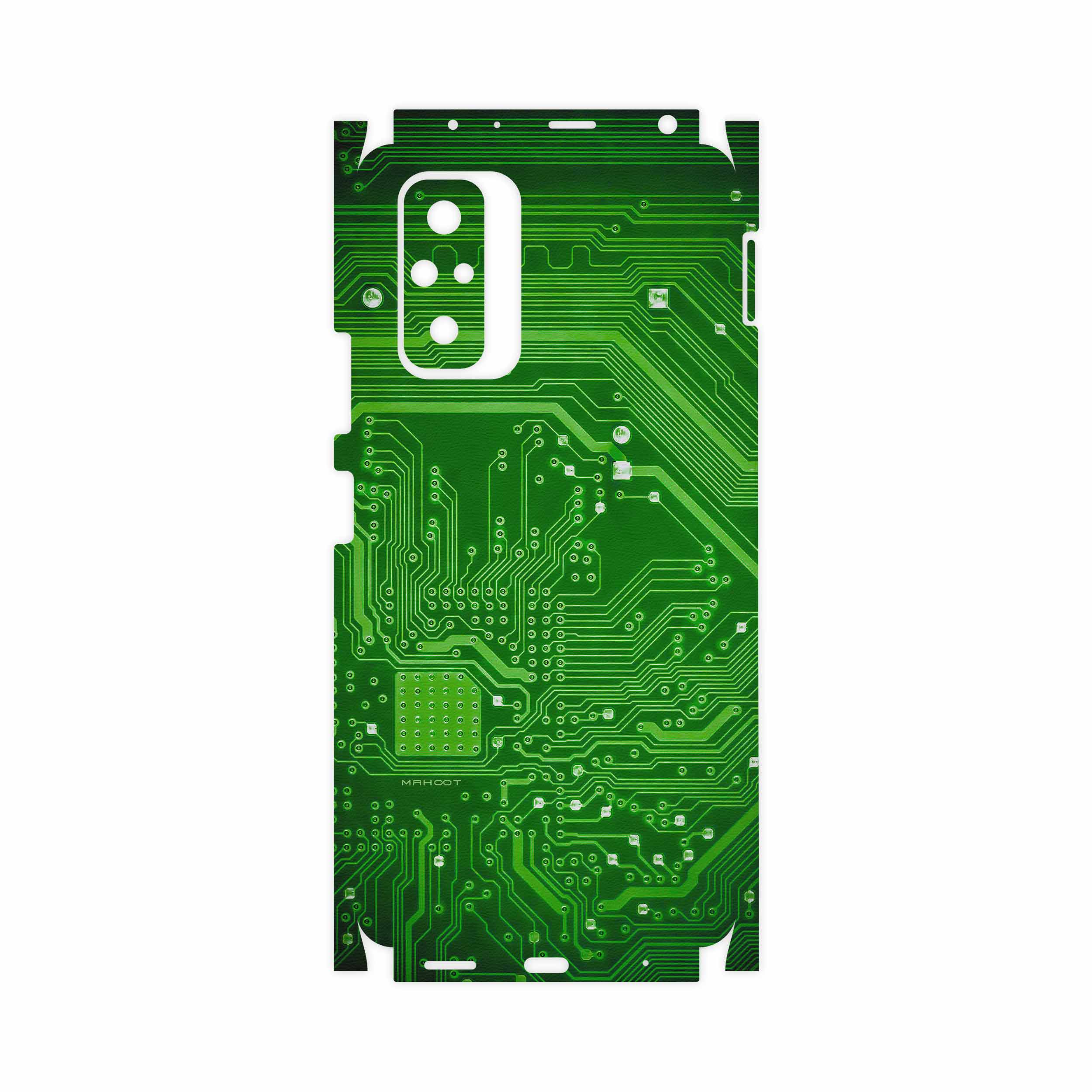 برچسب پوششی ماهوت مدل Green-Printed-Circuit-Board-FullSkin مناسب برای گوشی موبایل شیائومی Redmi Note 10 Pro Max