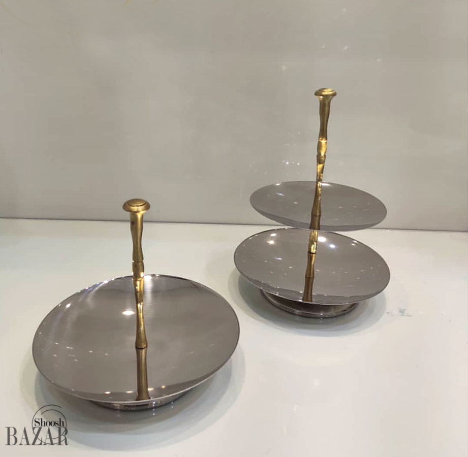 خرما خوری استیل دکوری مدل بامبو