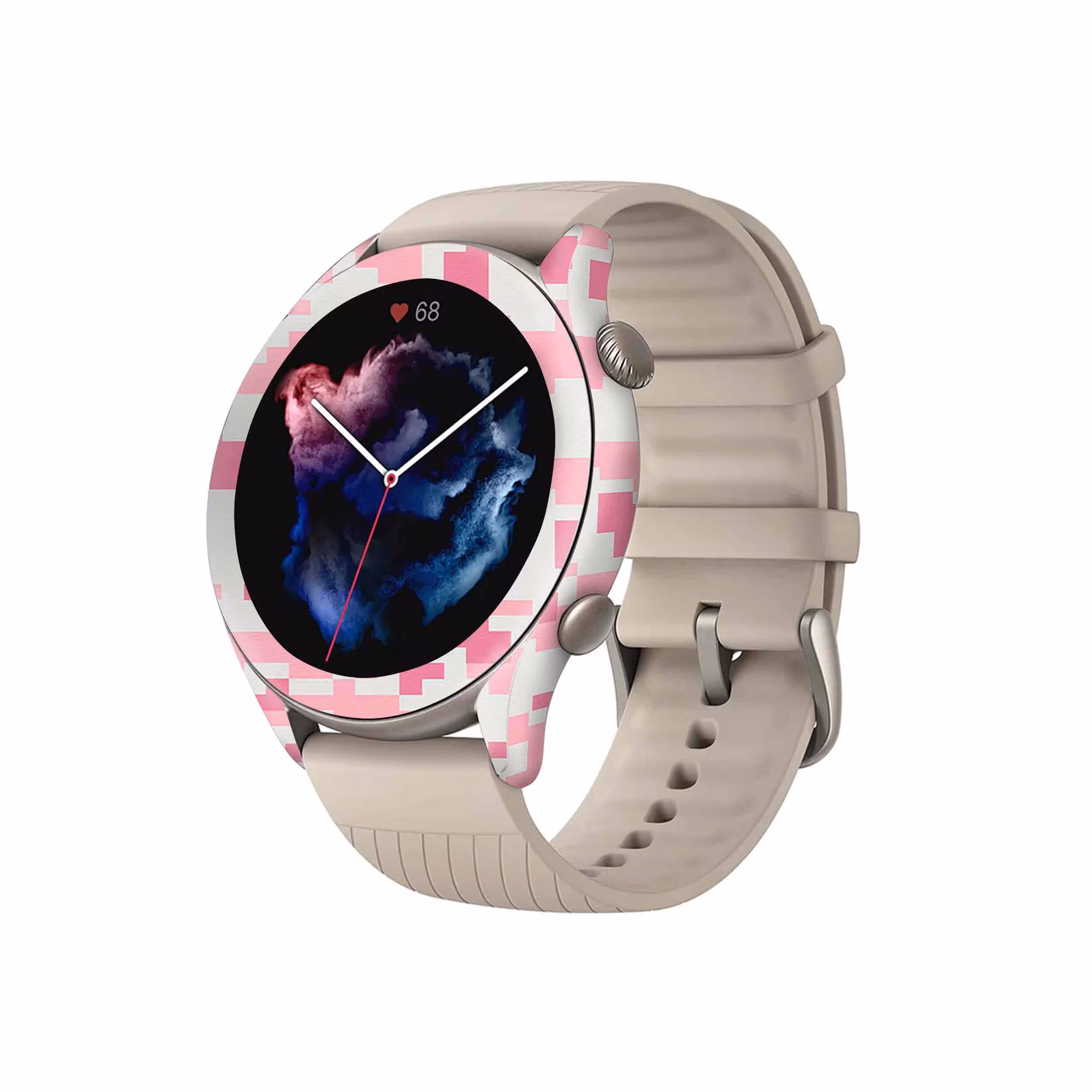 برچسب ماهوت طرح Army-Pink-pixel مناسب برای ساعت هوشمند آمازفیت GTR 3
