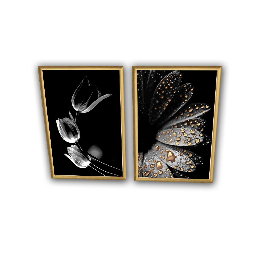 تابلو مدل گل مدل 387 مجموعه ۲ عددی