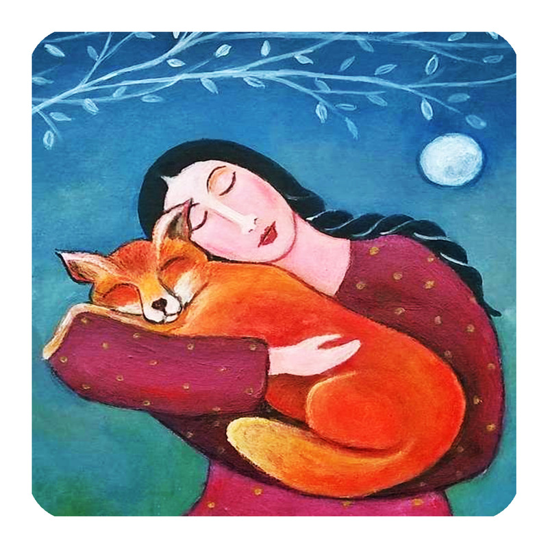 مگنت طرح بانو و روباه کد A1