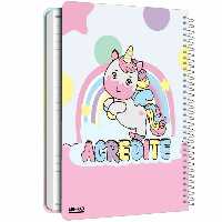 دفتر 50برگ یونیکورن صورتی ابعاد 23در 16