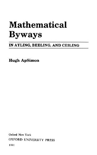 خرید و دانلود نسخه کامل کتاب Mathematical byways in Ayling, Beeling and Ceeling