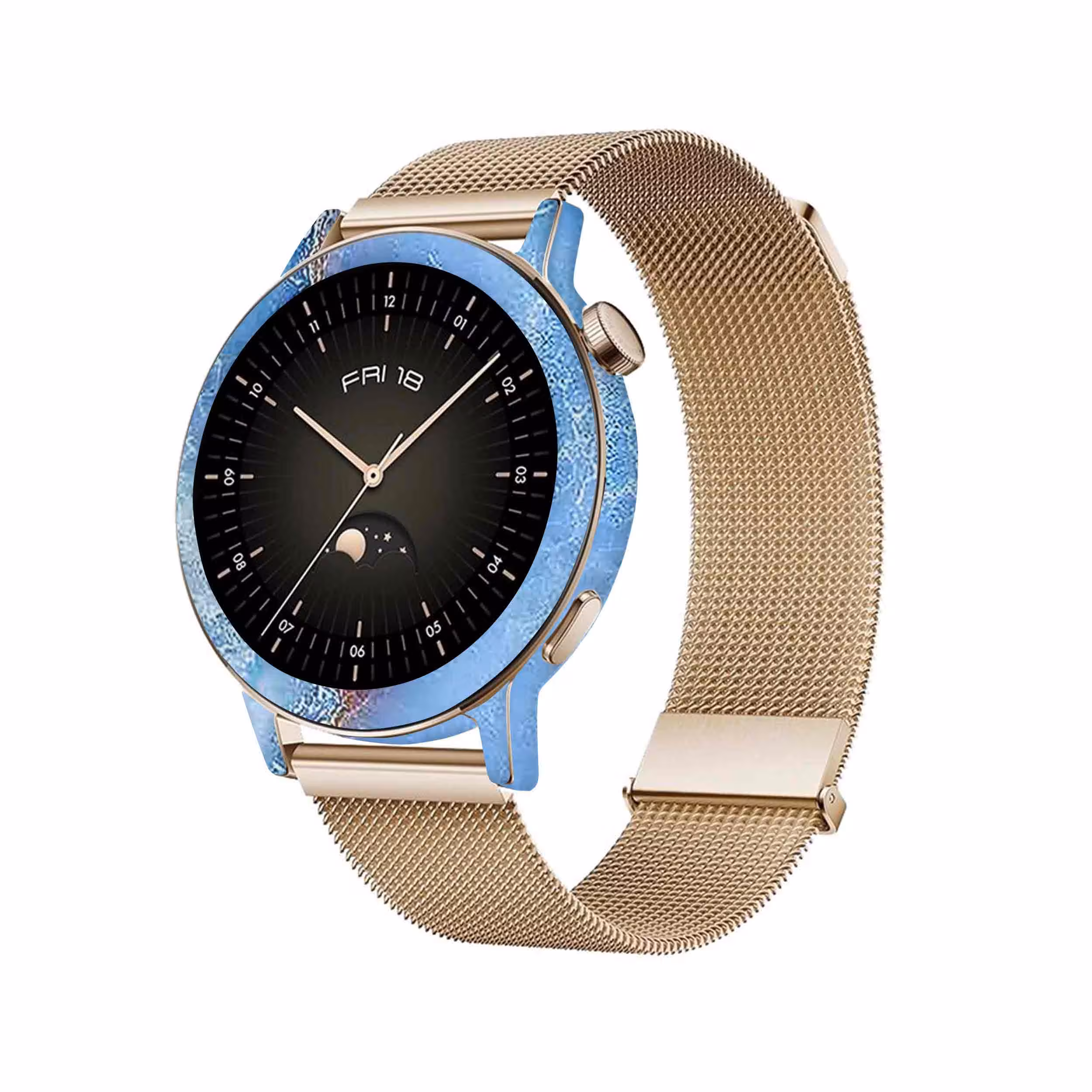 برچسب ماهوت طرح Blue-Ocean-Marble مناسب برای ساعت هوشمند هوآوی Watch GT 3 42mm