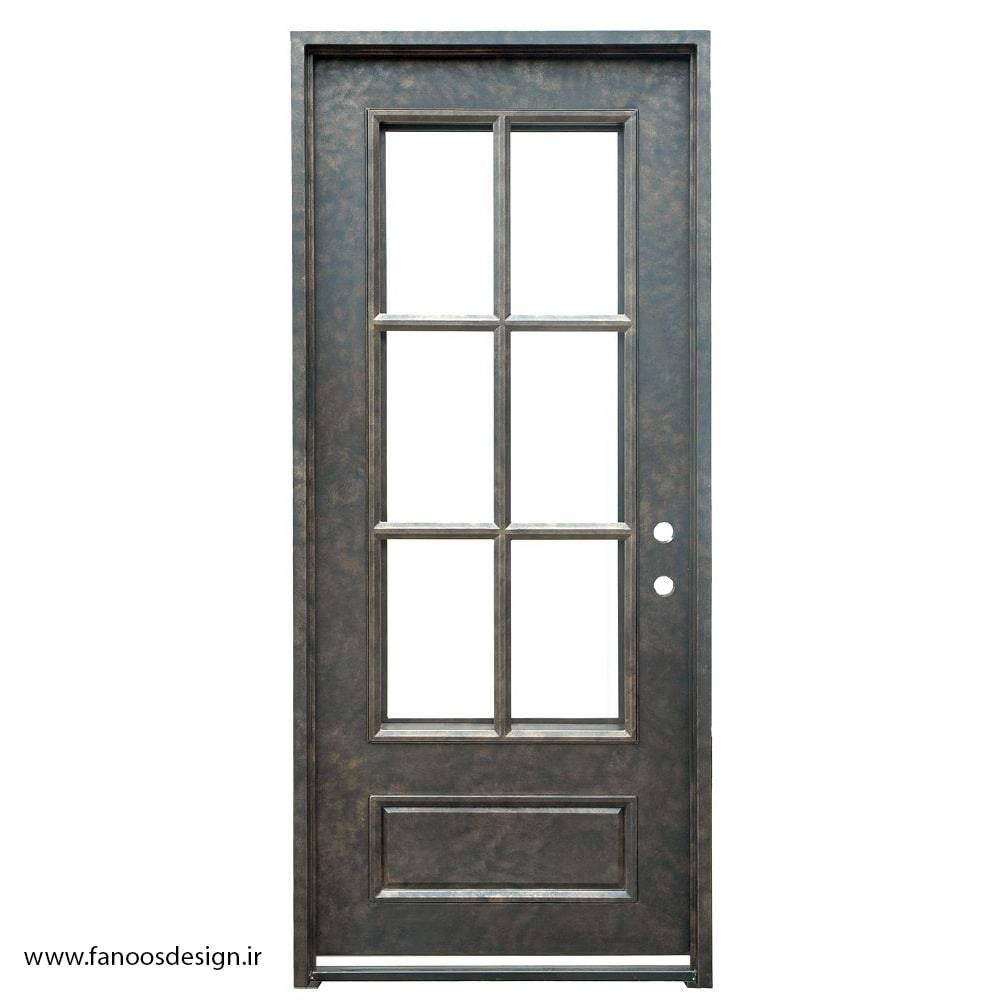 درب فلزی ورودی ساختمان تک لنگه کد 2160