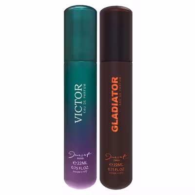 عطر جیبی مردانه ژک ساف مدل Victor حجم 22 میلی لیتر به همراه عطر جیبی مدل Gladiator حجم 22 میلی لیتر