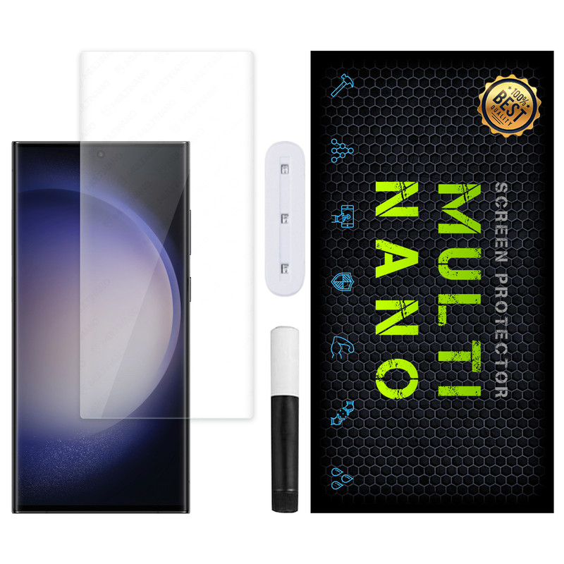 محافظ صفحه نمایش مولتی نانو مدل UVL مناسب برای گوشی موبایل سامسونگ Galaxy S23 Ultra | کالا برتری