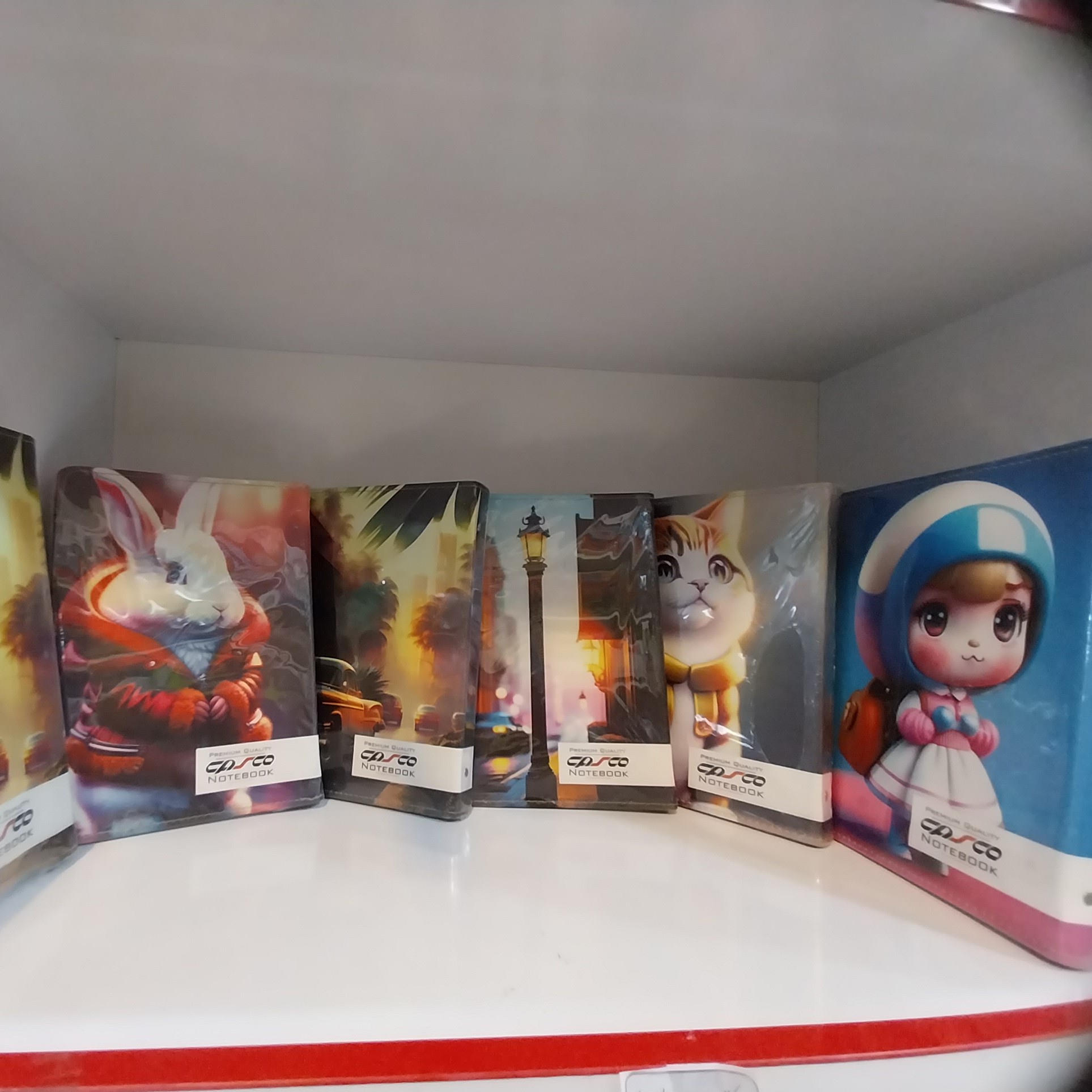 دفترکلاسوری چرم طرح دار