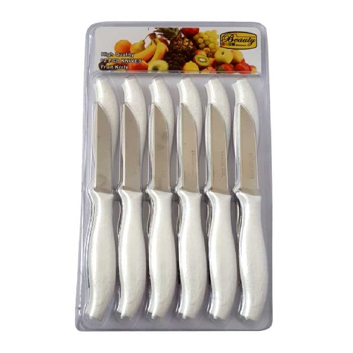  کارد میوه خوری بیوتی کد 6671 بسته 12 عددی