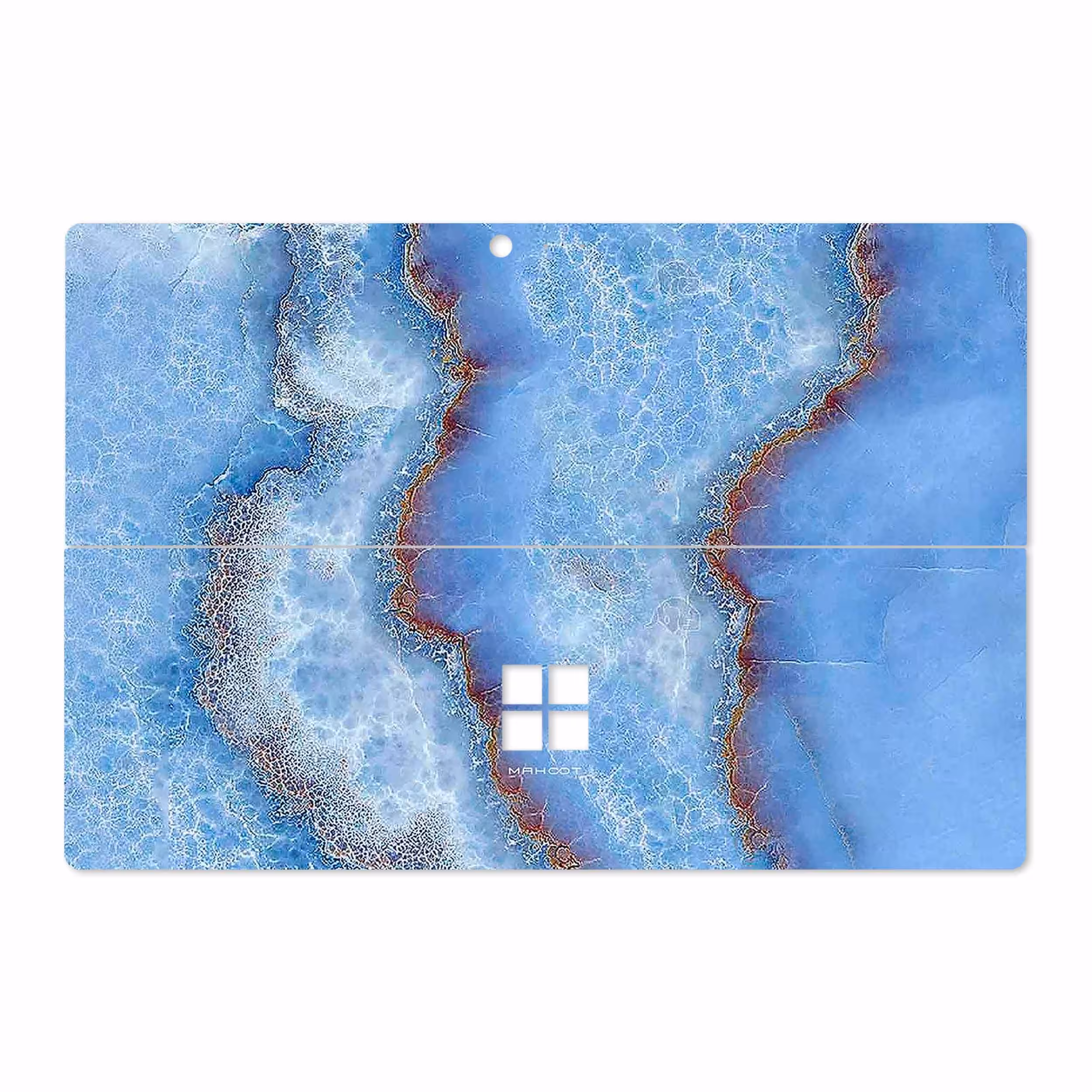 برچسب پوششی ماهوت مدل Blue Ocean Marble مناسب برای تبلت مایکروسافت Surface Pro 4 2015