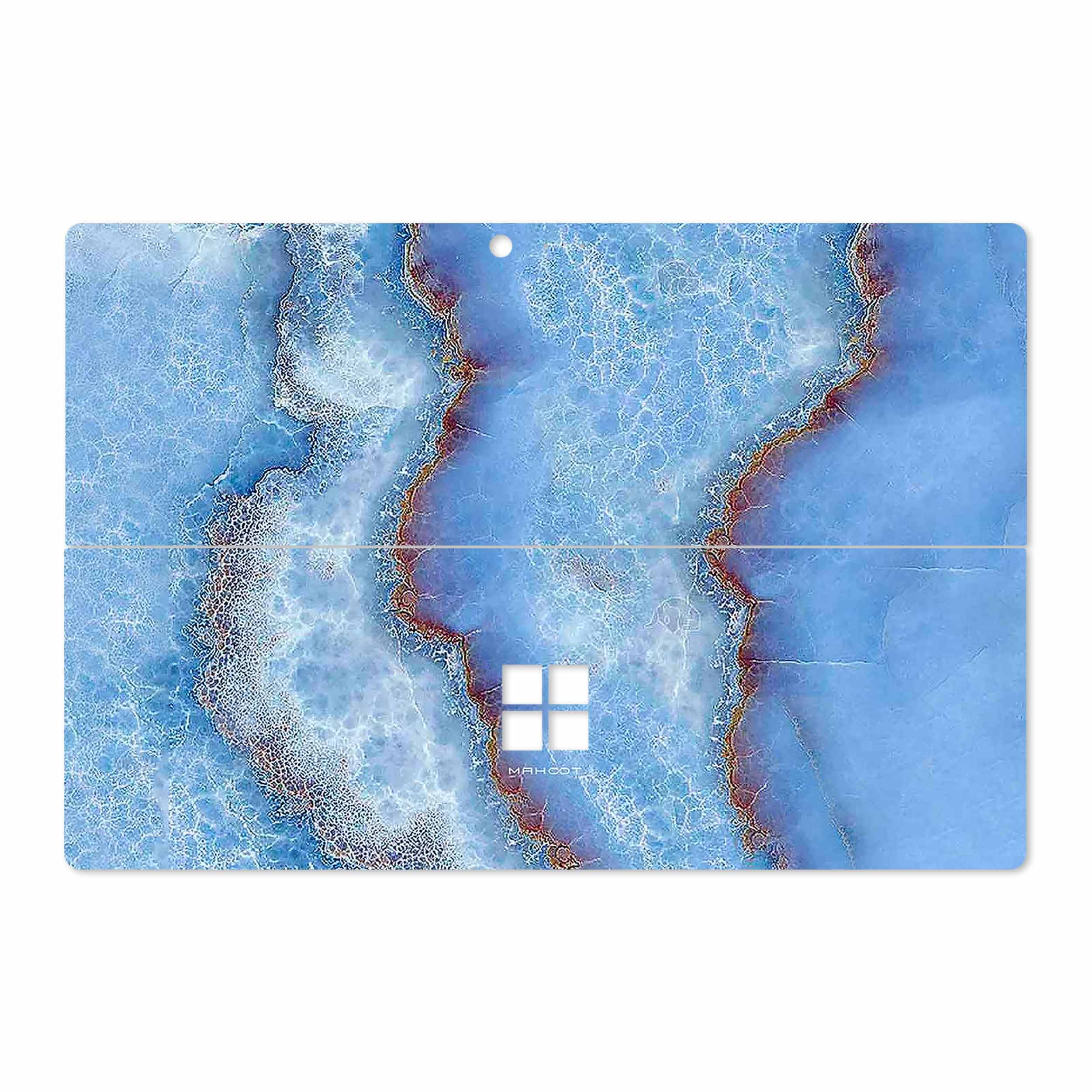 برچسب پوششی ماهوت مدل Blue Ocean Marble مناسب برای تبلت مایکروسافت Surface Pro 4 2015