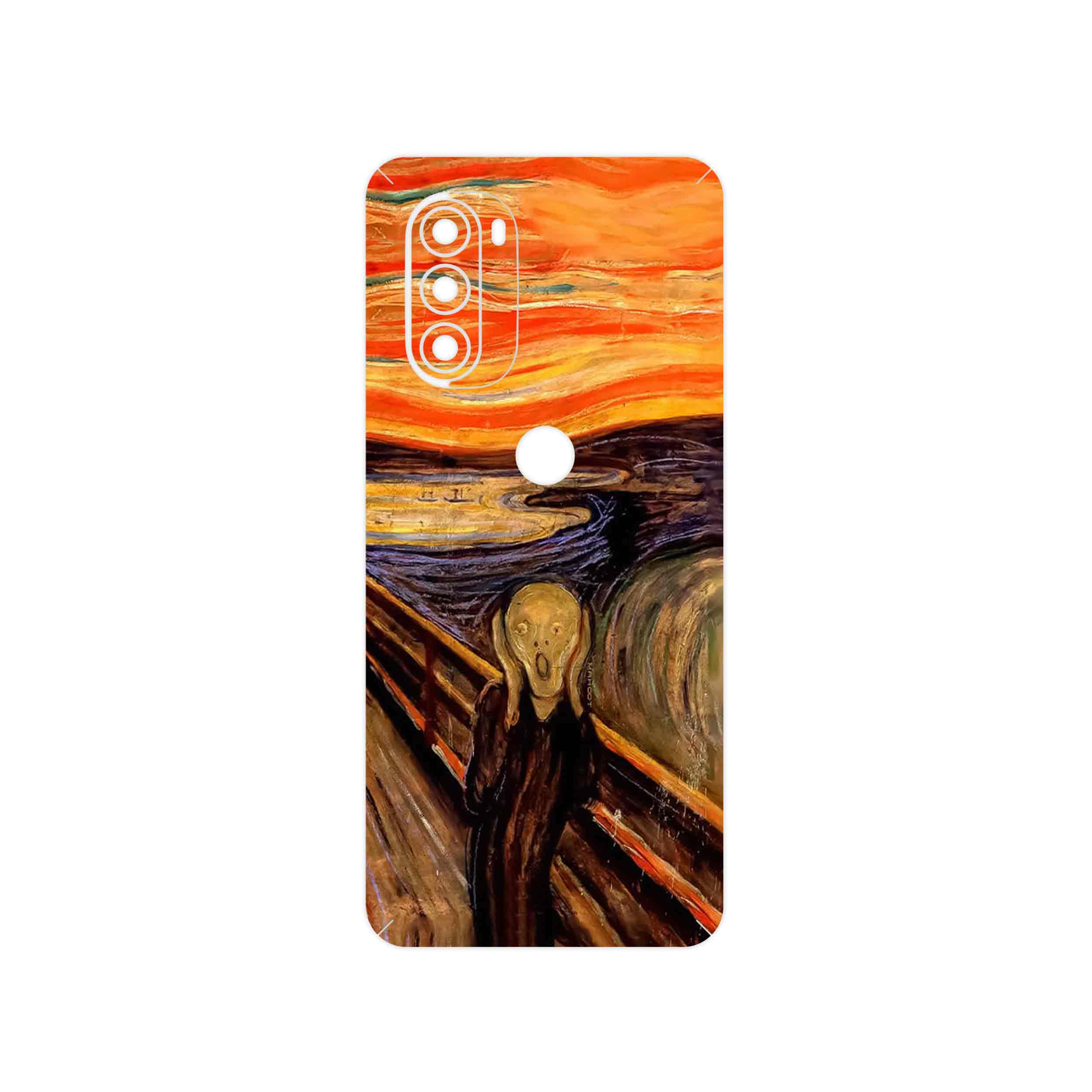 برچسب پوششی ماهوت مدل The Scream of Munch مناسب برای گوشی موبایل موتورولا Moto G51 5G