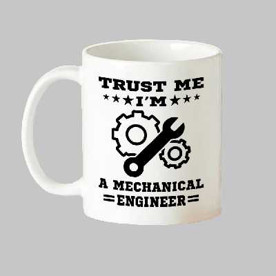 ماگ طرح دانشجو مهندسی مکانیک