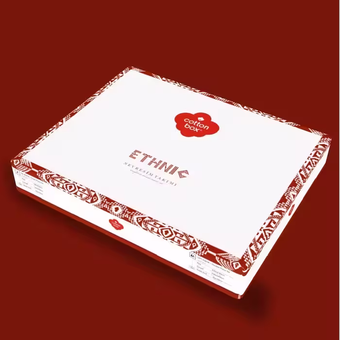 سرویس ملحفه کاتن باکس مدل Ethnic یک نفره 3 تکه