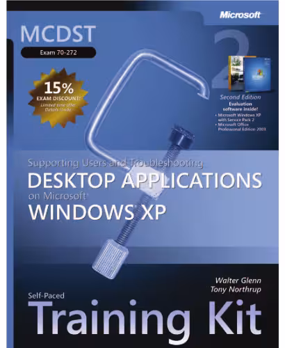 خرید و دانلود نسخه کامل کتاب MCDST Self-Paced Training Kit (Exam 70-272): Supporting Users and Troubleshooting Applications on Microsoft Windows XP